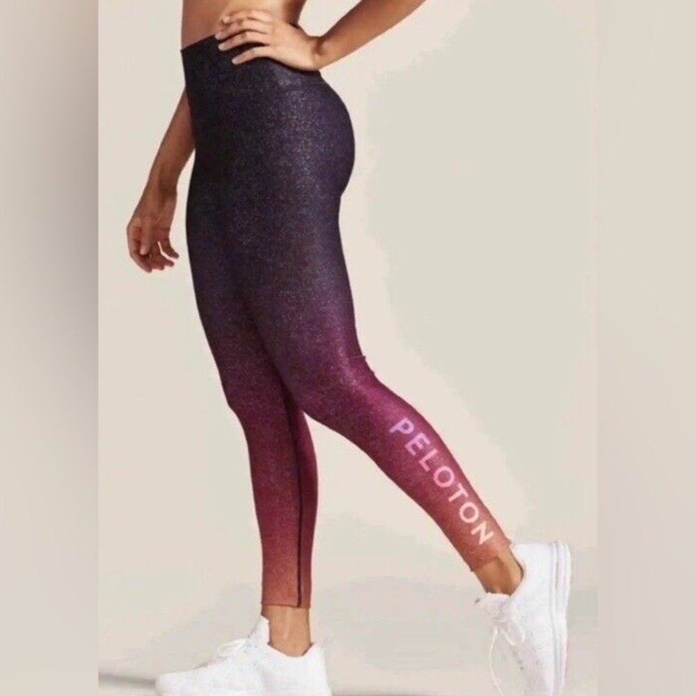 Peloton WITH  Sunrise to fade Sparkle Athletic Leggings Rare now✨